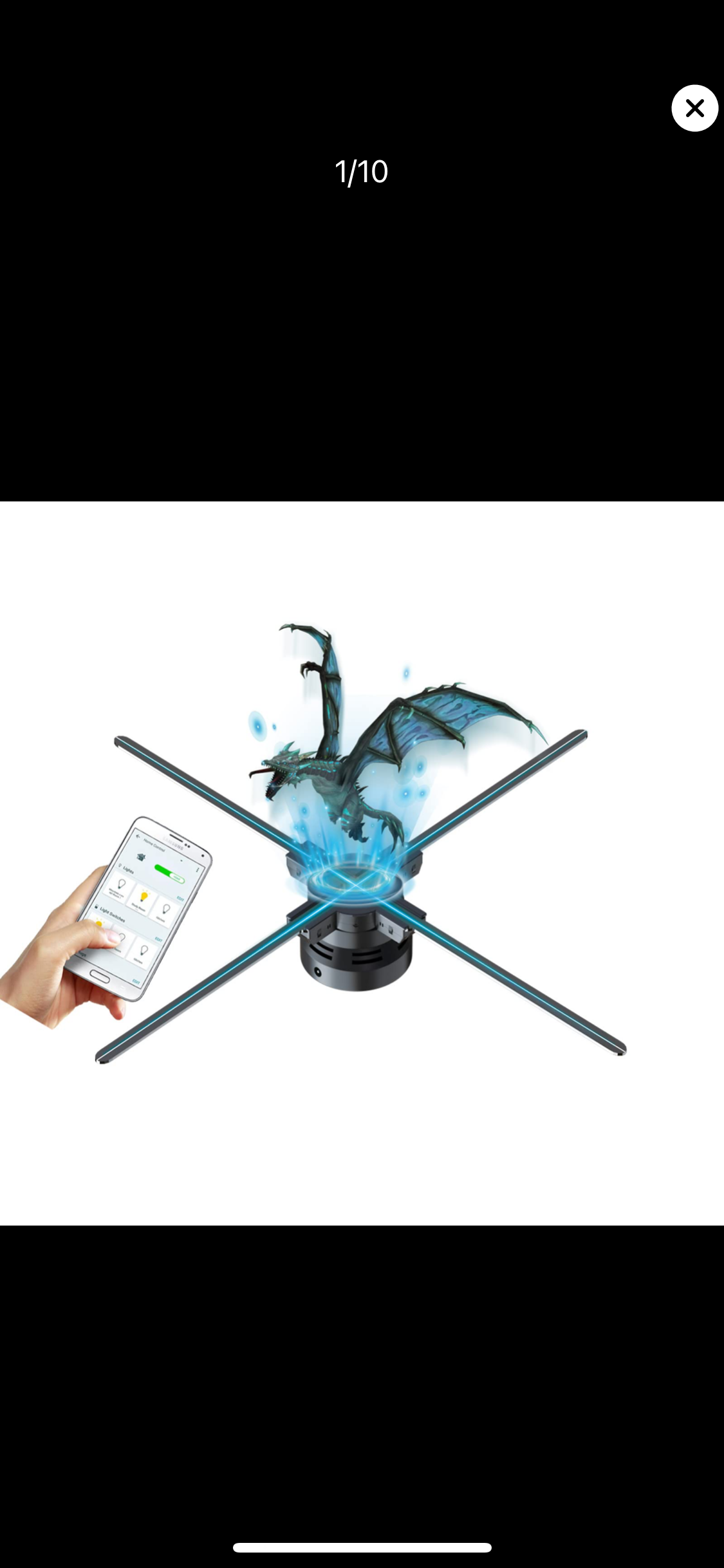 22” 3D hologram fan display